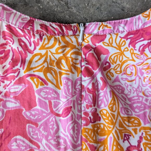 Vintage Lilly Pulitzer Poppy Pink Party Animals Dress - Picture 9 of 10